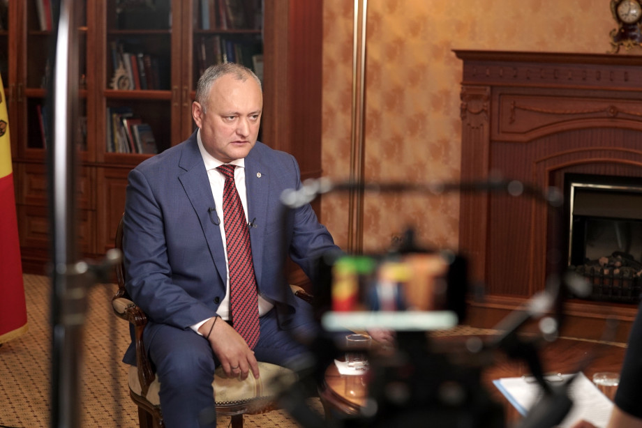 Интервью президента Молдовы Игоря Додона Межгосударственной телерадиокомпании «МИР»
