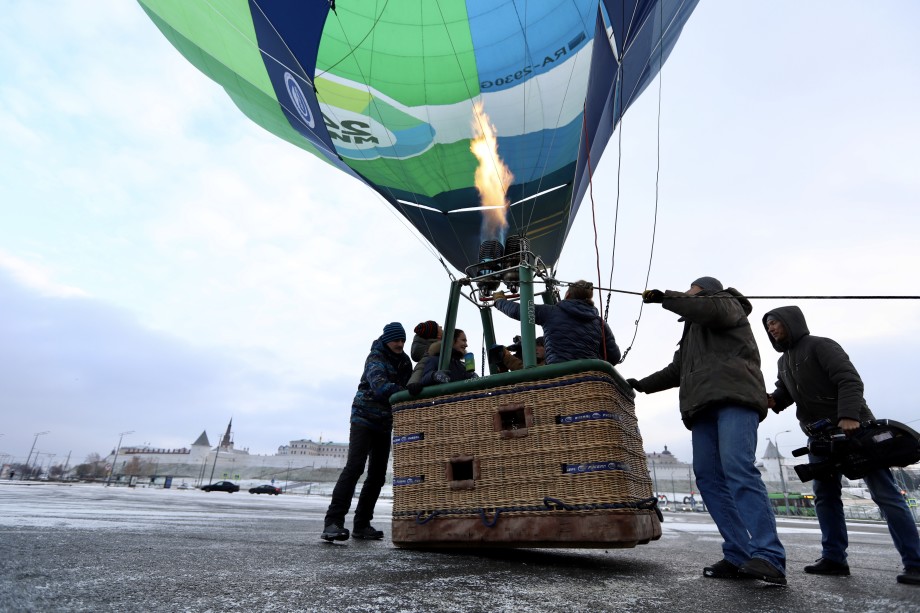 Воздушный шар «МИРа» впервые взмыл в небо над Казанью