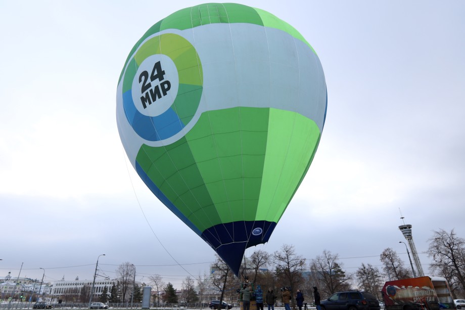 Воздушный шар «МИРа» впервые взмыл в небо над Казанью