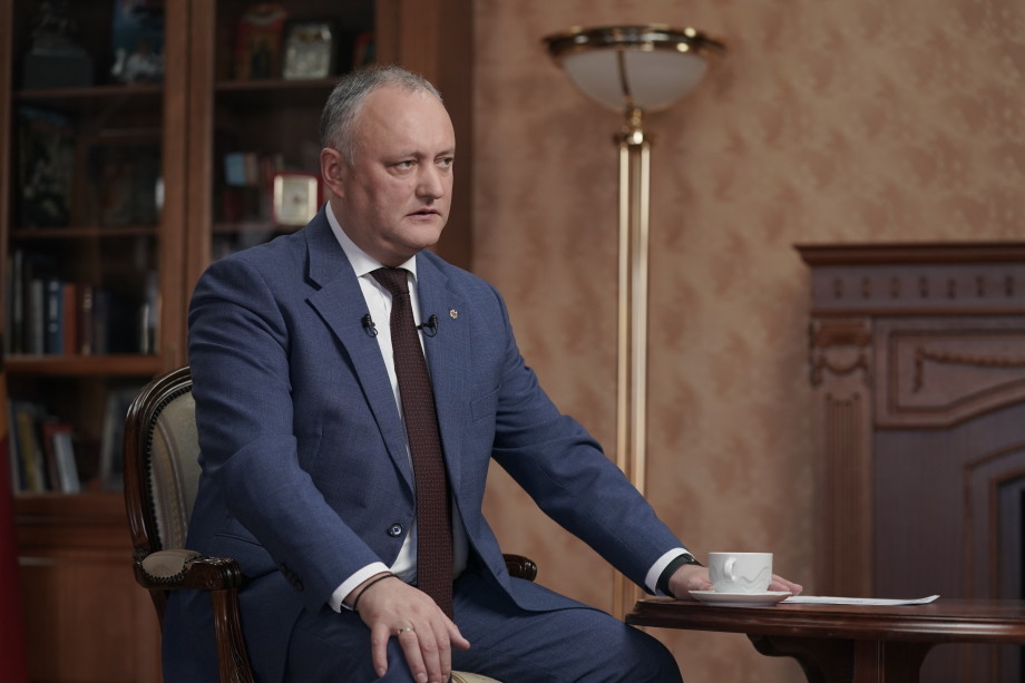 Интервью Президента Республики Молдова Игоря Додона телерадиокомпании «Мир»