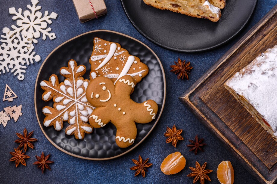 Имбирное печенье, пирог штоллен и другая рождественская выпечка. Рецепты