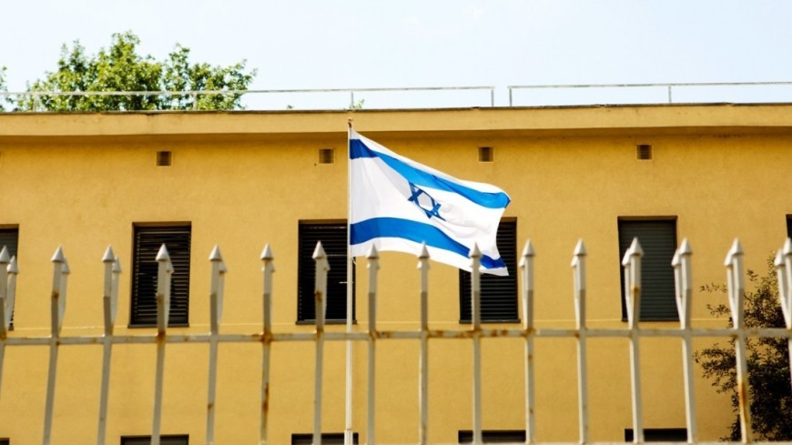 Фото: Алан Кациев, &quot;«Мир24»&quot;:http://mir24.tv/, израиль, посольство израиля, флаг израиля