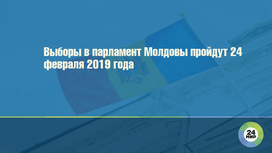 Выборы в парламент Молдовы пройдут 24 февраля 2019 года