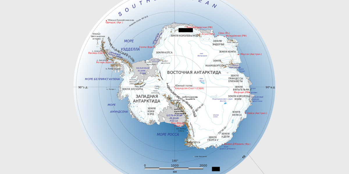 Подробная карта антарктиды онлайн