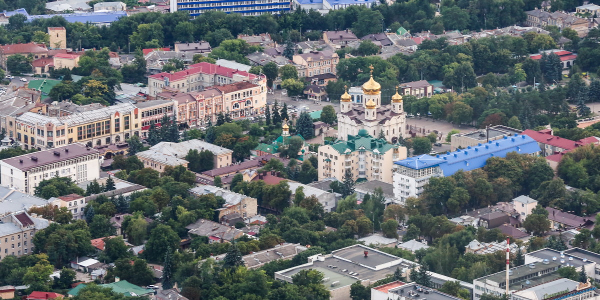 Пятигорск закрыт. Пятигорск с птичьего полета.