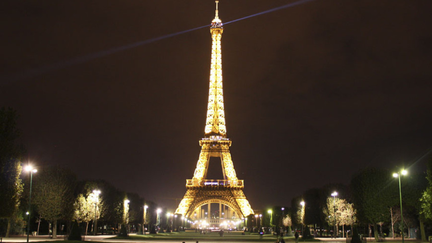 Фото: Елена Карташова, &quot;«МИР 24»&quot;:http://mir24.tv/, эйфелева башня, ночь, париж
