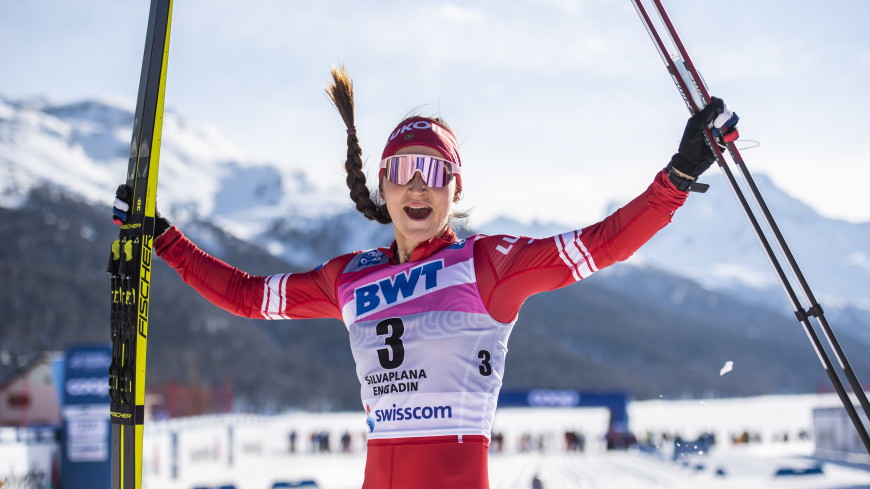 Женская сборная России выиграла эстафету на этапе КМ по лыжным гонкам