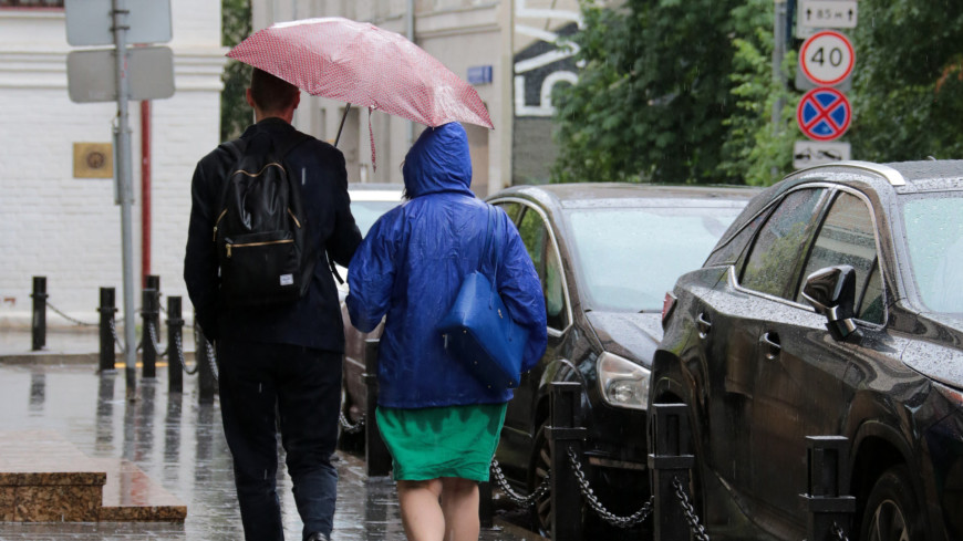 Московские дожди,дождь, ливень, лужа, зонт, гроза, погода, зонт, люди, пара, 