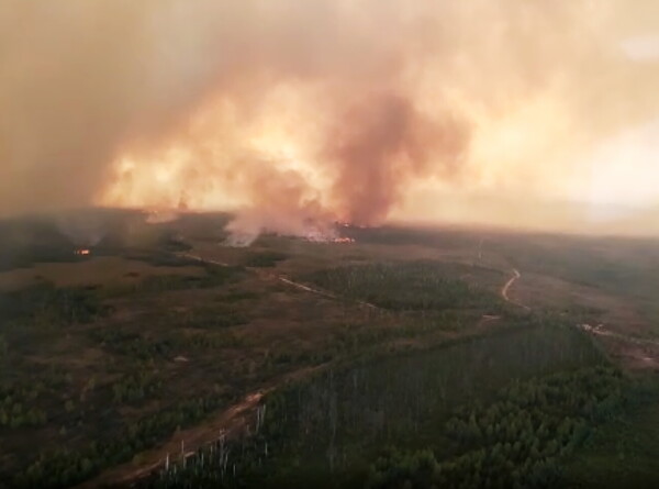 Сотрудники МЧС спасли от огня поселок в Рязанской области
