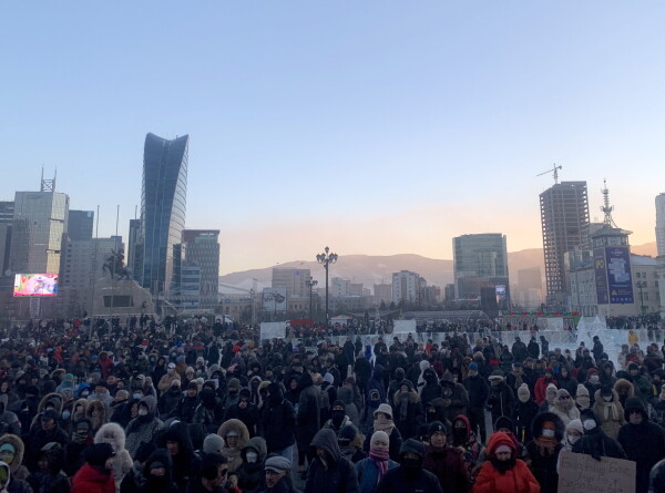 Четвертый день продолжается в Улан-Баторе акция протеста