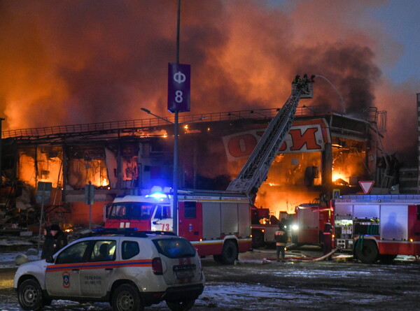 Площадь пожара в ТЦ «Мега Химки» выросла до 18 тыс. квадратных метров