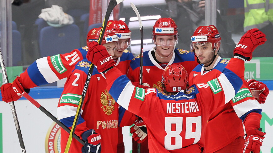 Сборная России обыграла Казахстан в матче Кубка Первого канала по хоккею