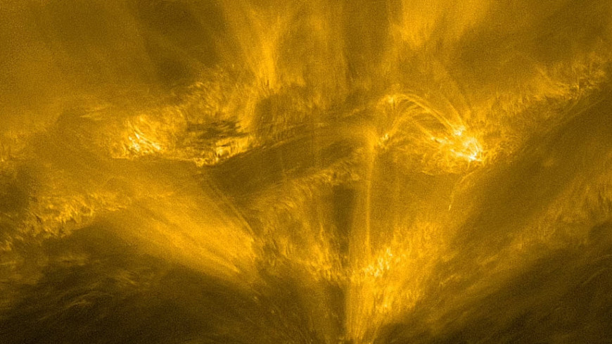 Зонд Solar Orbiter сфотографировал гигантского «ежа» на поверхности Солнца