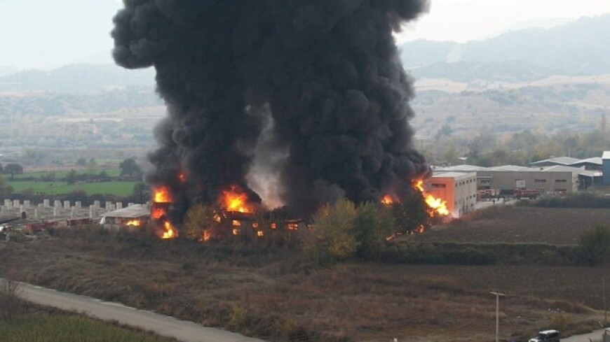 Пожар со взрывами произошел на химзаводе в Турции
