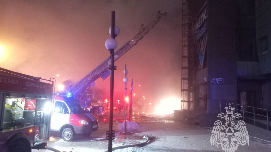 Пожар в торговом центре Красноярска ликвидирован