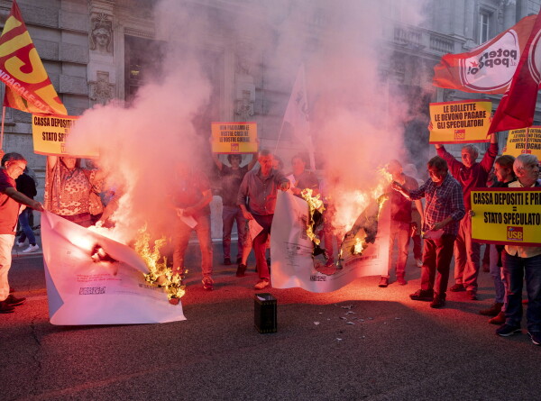 Итальянцы на митингах потребовали снизить цены на энергоносители