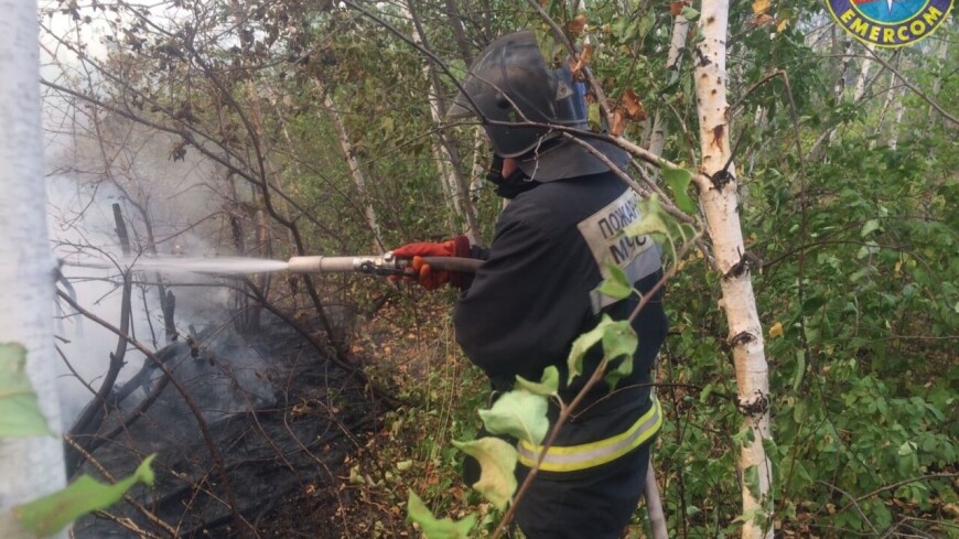 Спасатели ликвидировали природный пожар в экопарке «Качкарский Мар»