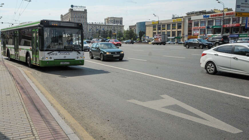 Выделенные полосы для автобусов появятся на дорогах юга и запада Москвы