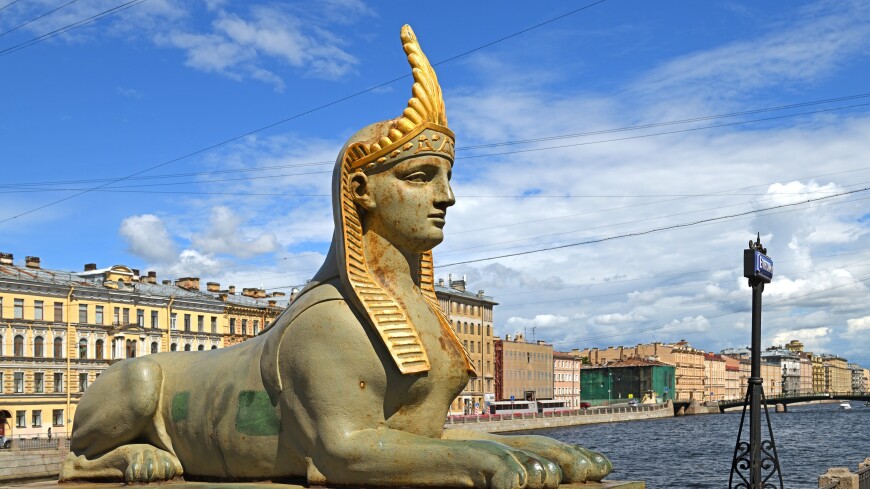Петербургских львов с Дворцовой пристани и сфинксов Египетского моста отправили на реставрацию