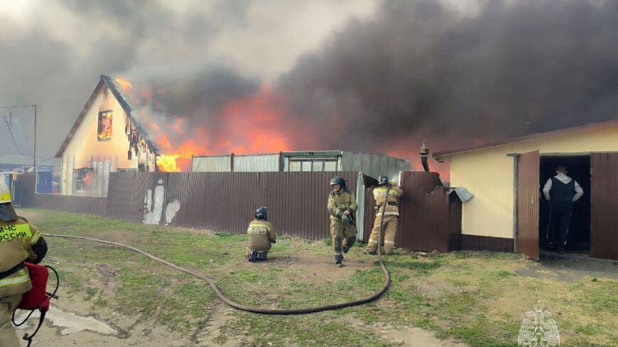 Пожар в Курганской области уничтожил более 130 строений