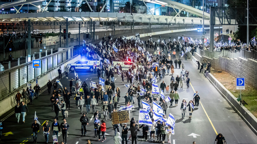 Противники судебной реформы в Израиле в 13-й раз вышли на улицы