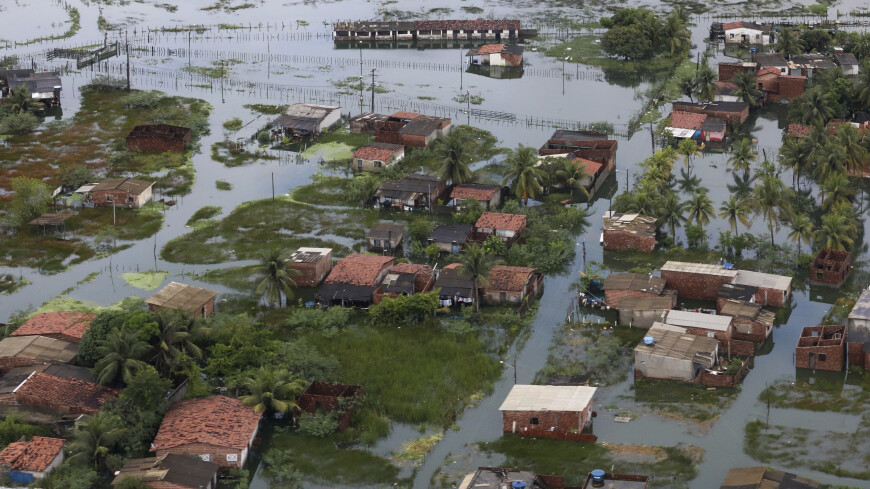 В Бразилии идет катастрофическое наводнение