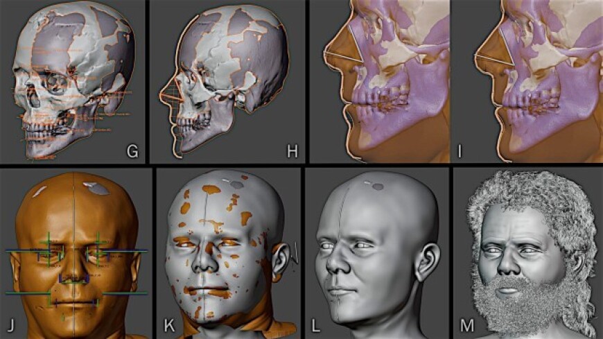 Лицо жившего 9500 лет назад мужчины воссоздали с помощью 3D-сканирования