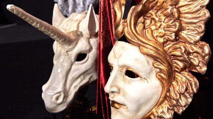 В Центральном выставочном зале «Манеж» прошла первая Московская международная культурная выставка «Здравствуй, Италия!».,маска, Венеция, театр, единорог, венецианская маска, ,маска, Венеция, театр, единорог, венецианская маска, 