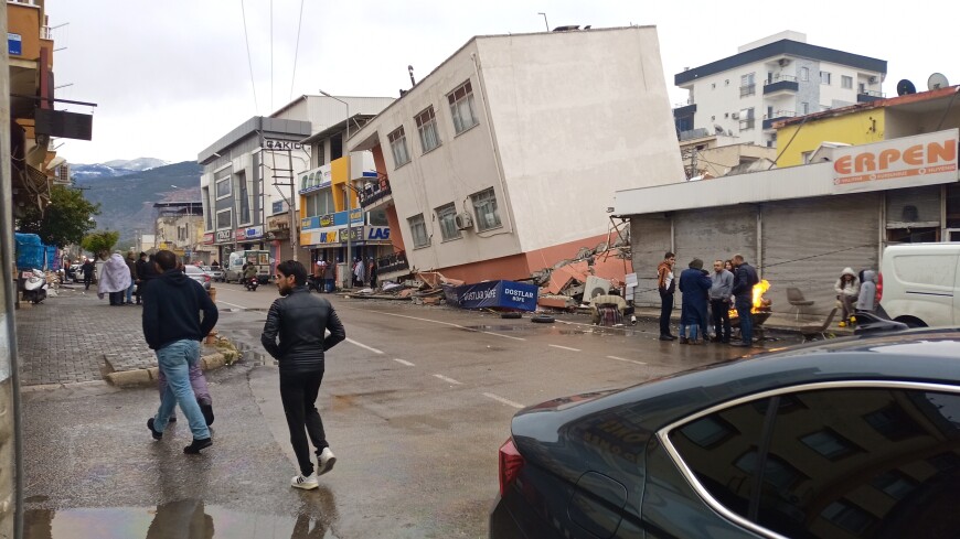 Землетрясение магнитудой 5,4 произошло на границе Турции и Сирии