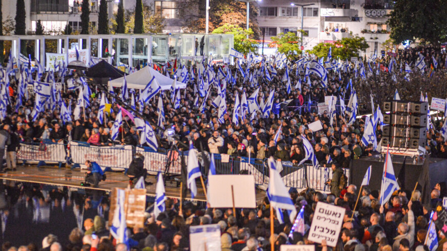 Израильтяне вышли на митинг против реформ правительства Биньямина Нетаньяху