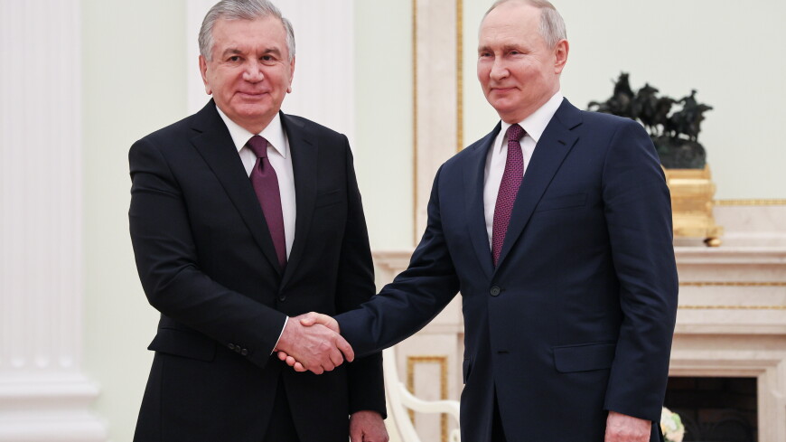 Путин поздравил Мирзиеева с переизбранием на пост президента Узбекистана