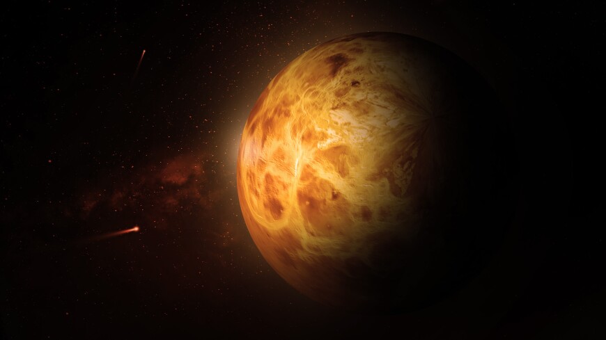 Вулканическую активность Венеры связали с ударами из космоса