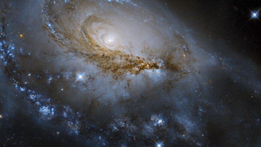 Галактика NGC 1961, космос, звезды, созвездие Camelopardalis, Созвездие Жирафа