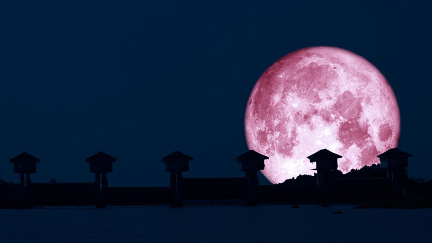 Яркую Клубничную Луну наблюдали петербуржцы в ночь на 5 июня