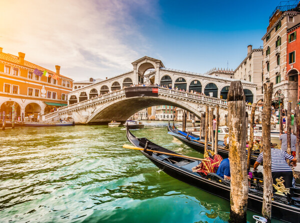 Вода Гранд-канала в Венеции приобрела ярко-зеленый цвет