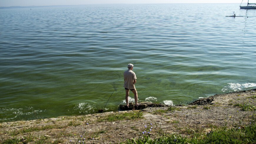 Таганрогский залив, рыбак, рыбалка, ловля рыбы